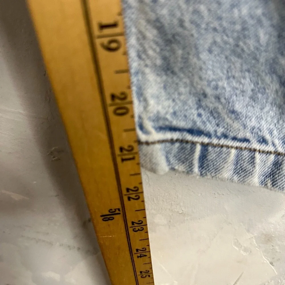 Zara Girls 10 Mom High Rise Straight Leg Jeans Light Wash